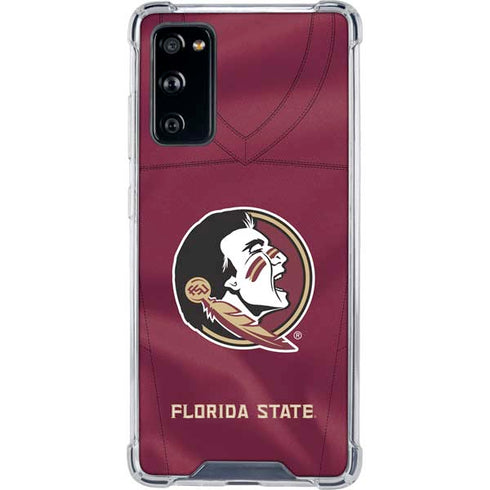 Florida State University Red Jersey Galaxy S20 FE Clear Case